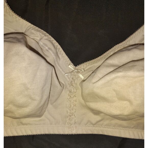 NWT Bali Double Support Cotton Blend Wireless Bra Size 42DD Curvy RN 15763 - Picture 6 of 7